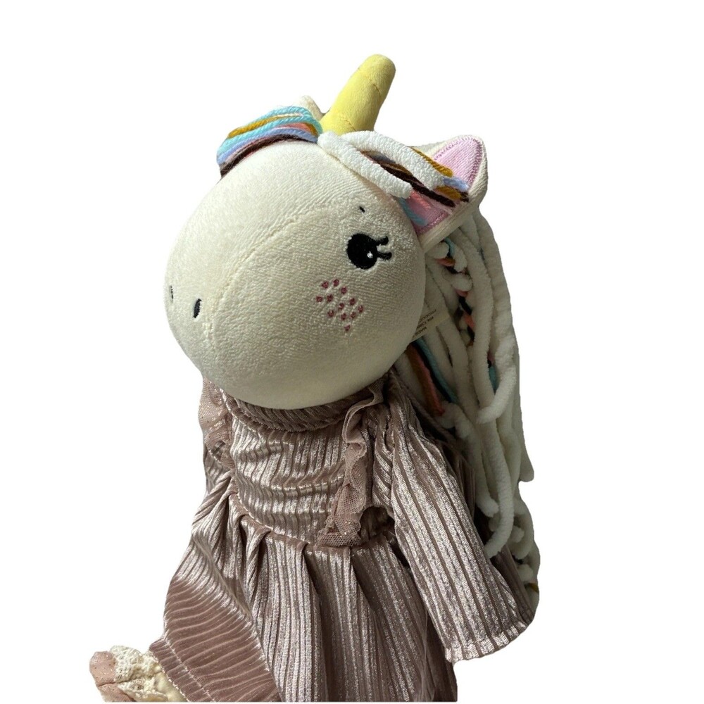 Girls Matilda Jane Rainbow Hair Just imagine Starshine Plush Unicorn Doll 18" EX